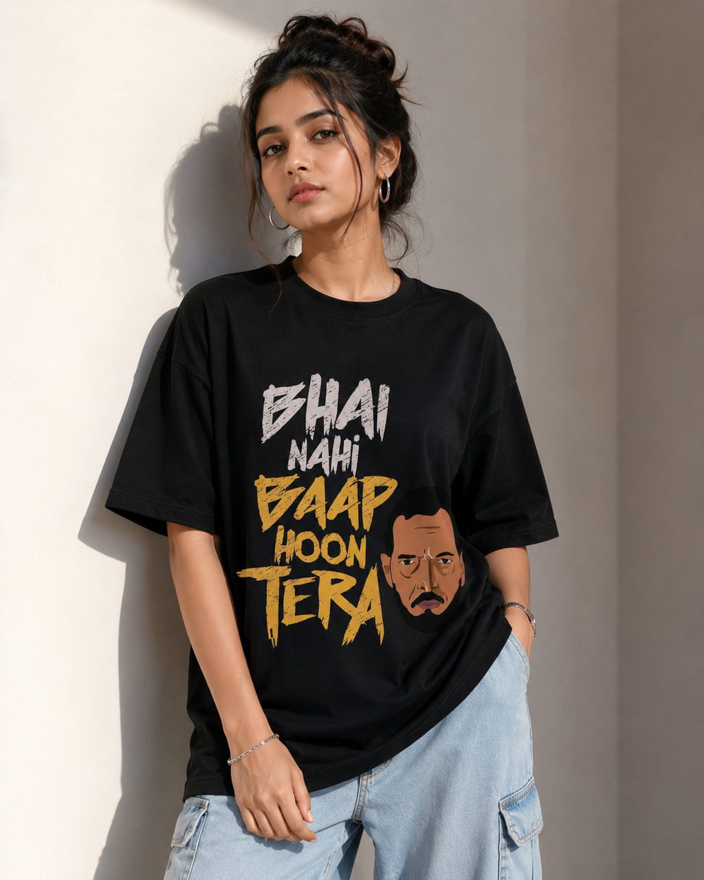 Bhai Nahi Baap Hoon Tera T-Shirt