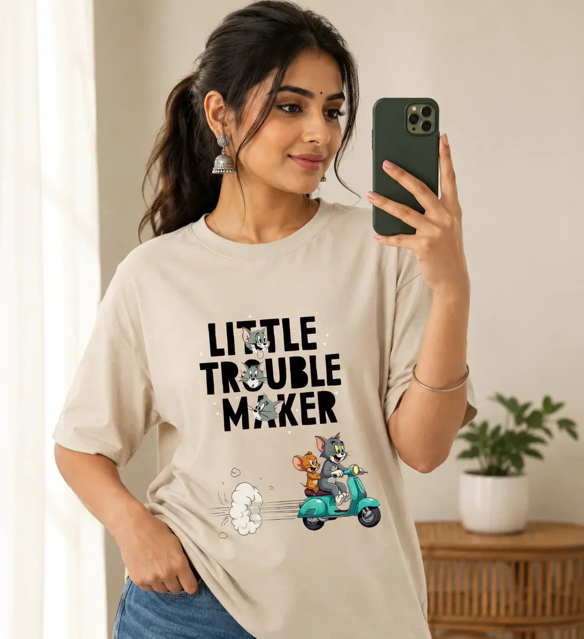 Little Trouble Maker Oversized T-Shirt – Koolbee Little Trouble Maker Oversized T-Shirt – Koolbee